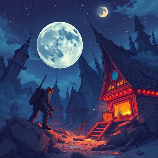 Moonlit ninja chase
